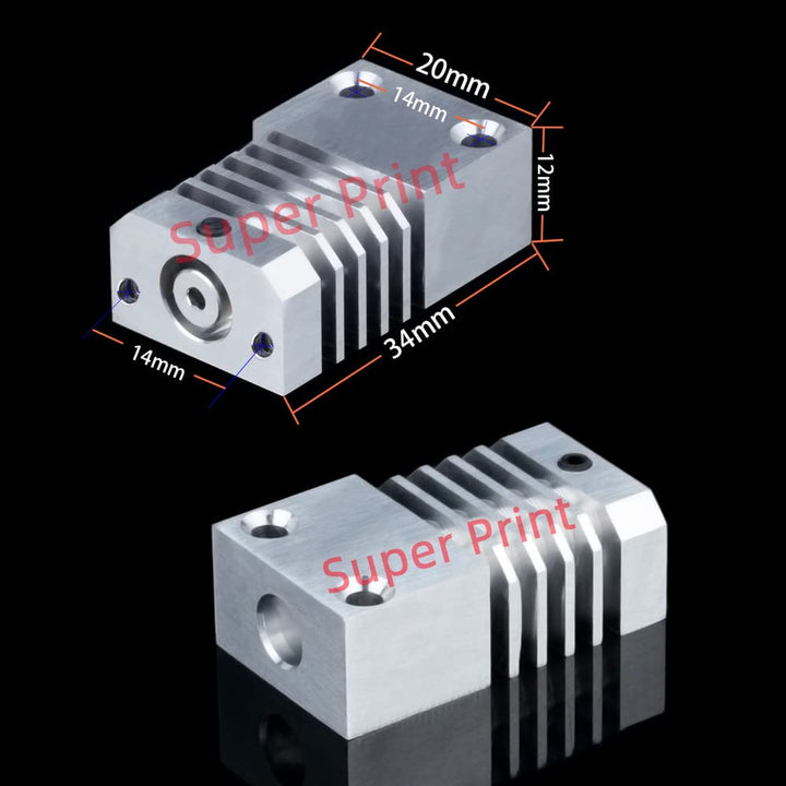 Super Print CR-10s PRO All Metal Hotend,Precision Hotend Upgrade Kit, Hardened Steel Nozzle Kit,For