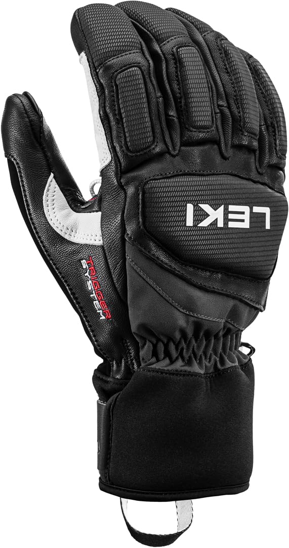 LEKI Griffin Pro 3D Handschuhe Skihandschuhe Fingerhandschuhe 9 schwarz-weiss, 9 schwarz-weiss