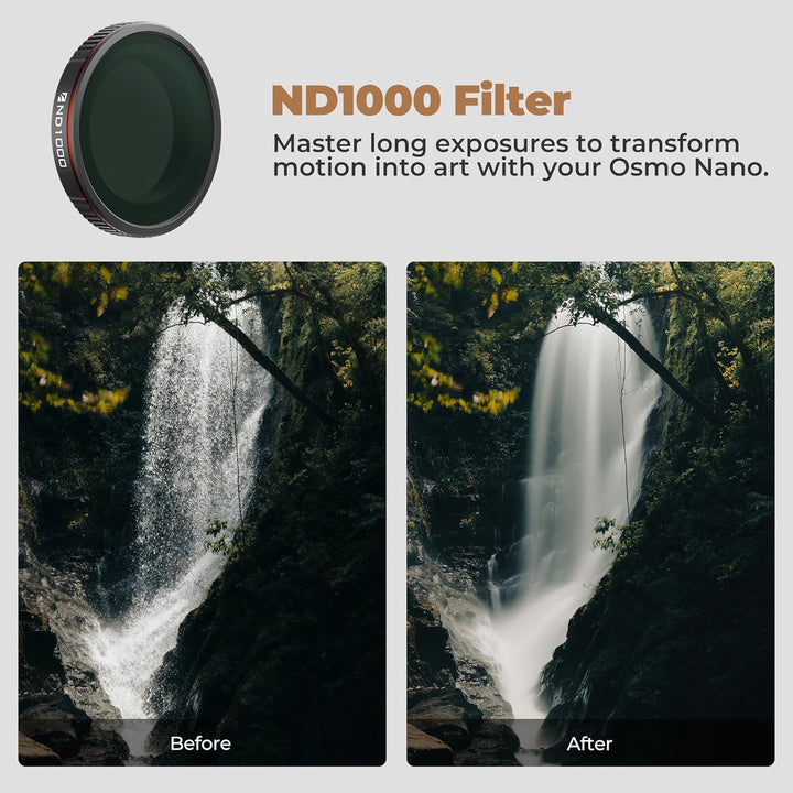 Freewell ND1000 Filter für DJI Osmo Nano - Langzeitbelichtungsleistung
