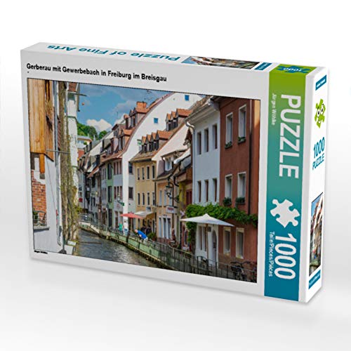 CALVENDO Puzzle Gerberau mit Gewerbebach in Freiburg im Breisgau 1000 Teile Lege-Grösse 64 x 48 cm F