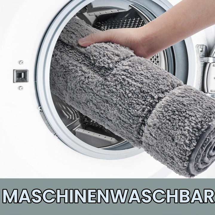 Badezimmerteppich, Badematte rutschfest Waschbar, Weiche Badteppich Wasserabsorbierend Mikrofaser Ba