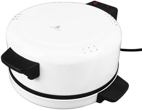 Elektrischer 12-Zoll-Pizzaofen, 2000 W Leistung, Pizza- und Arabischer Brotbackautomat mit Knusprige