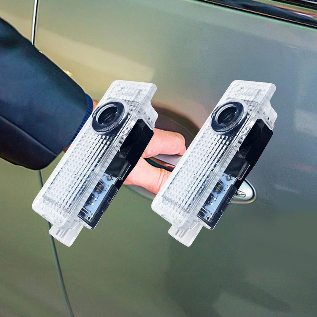 YEKUYEKU 4 Stück Auto Tür Lichter Tür Projektor Auto Tür Logo Lichter LED Willkommen Tür Projektoren