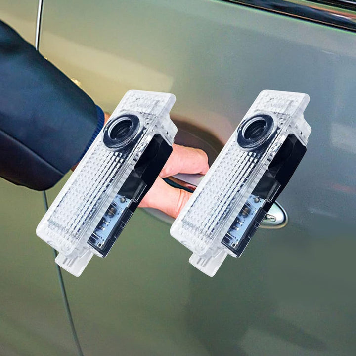 YEKUYEKU 4 Stück Auto Tür Lichter Tür Projektor Auto Tür Logo Lichter LED Willkommen Tür Projektoren