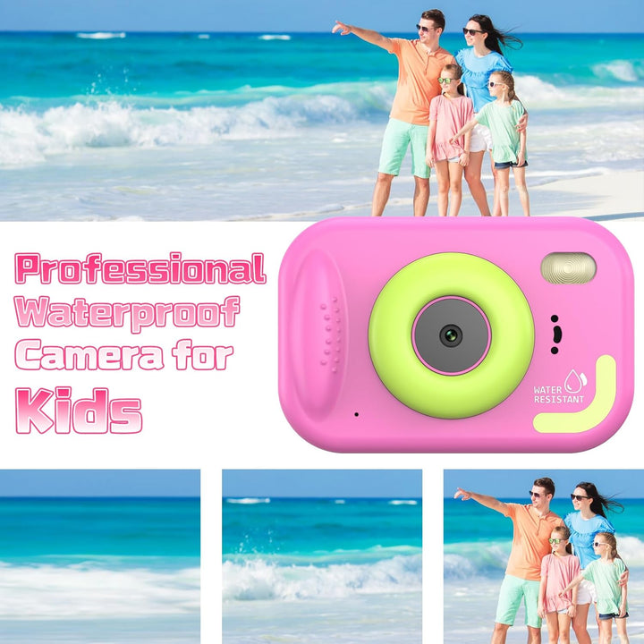 wasserdichte Kamera für Kinder, 48MP 1080P Kinderkamera Digitalkamera Unterwasser Kamera Kinder mit