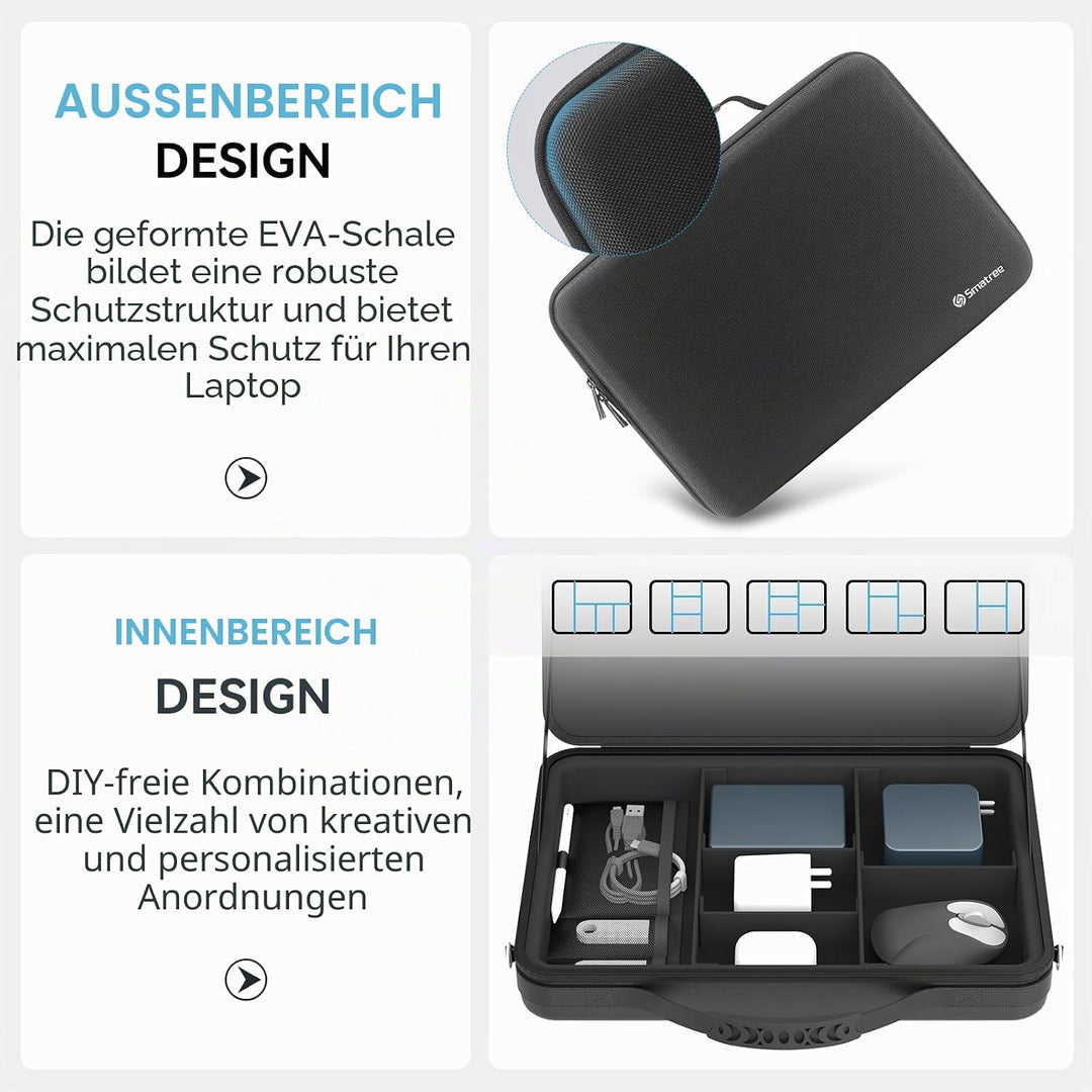 Smatree Hard Sleeve Umhängetasche Tasche für 13,8 Zoll Microsoft Surface Laptop 7 2024 Copilot+ PC,f