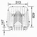 Blanco 507829 Plate, Silber, x