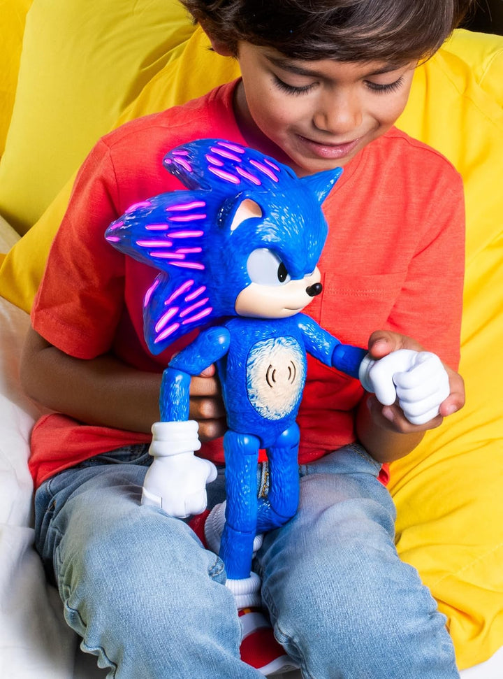 Sonic The Hedgehog 3 Sprechende Figur, 30 cm / 12 Zoll, mit über 30 kultigen und lustigen Sätzen, nu
