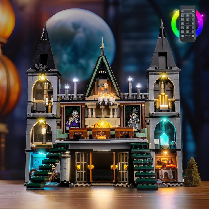 Fernbedienung Licht-Kit Kompatibel mit Lego 76453 Malfoy Manor (Kein Modell), Led Beleuchtungs Set C