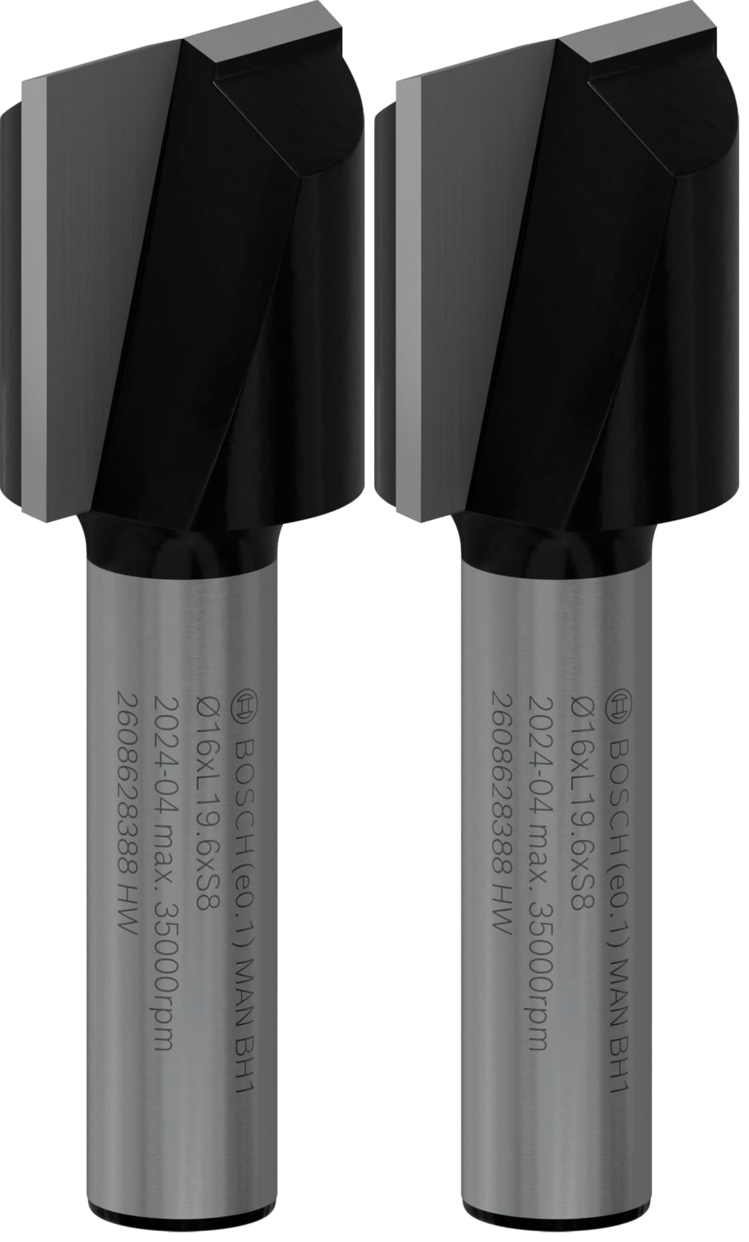 Bosch Professional Nutfräser Standard for Wood (für Holz, Ø 16 mm, Arbeitslänge 20 mm, Zubehör Handf
