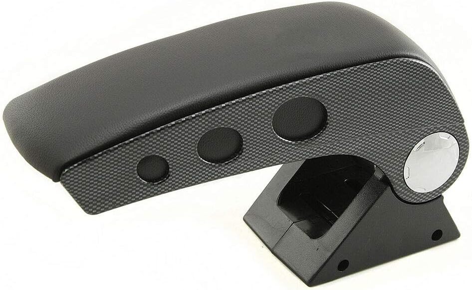 Universal Auto Armlehne Armlehne Mittelkonsole Aufbewahrungsbox Kunstleder Carbon