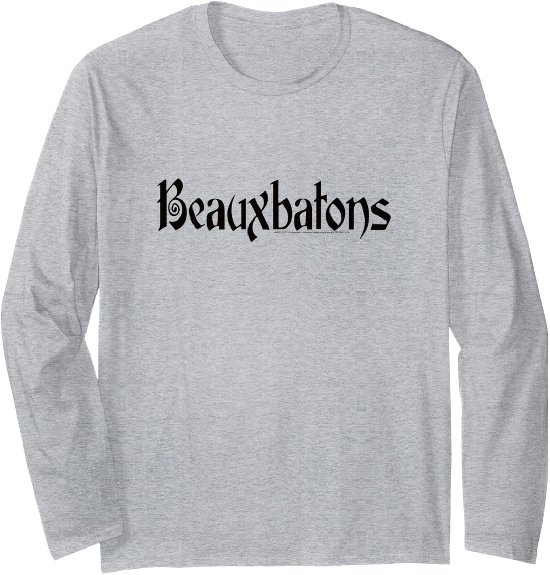 Harry Potter Beauxbatons Text Langarmshirt