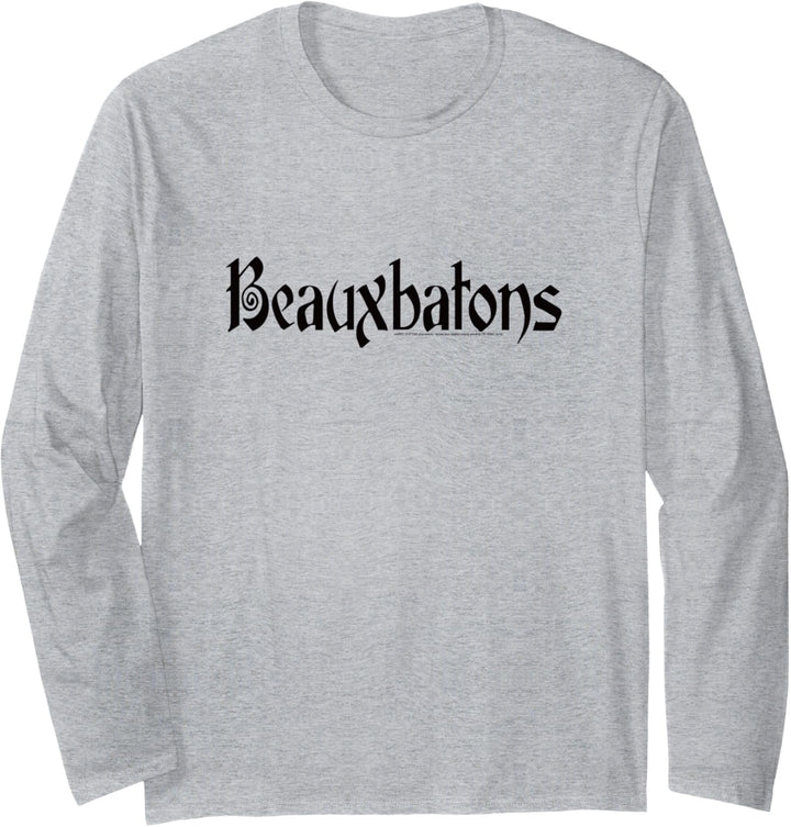 Harry Potter Beauxbatons Text Langarmshirt