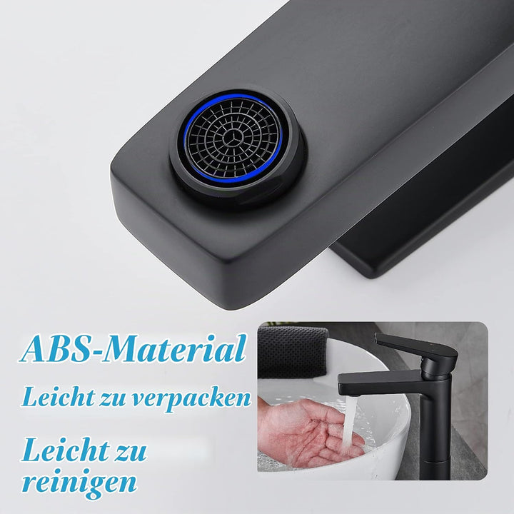 GRICOL Wasserhahn Bad Waschbecken Massives Messing Mischbatterie Einhebelmischer Badarmaturen Kaltwa