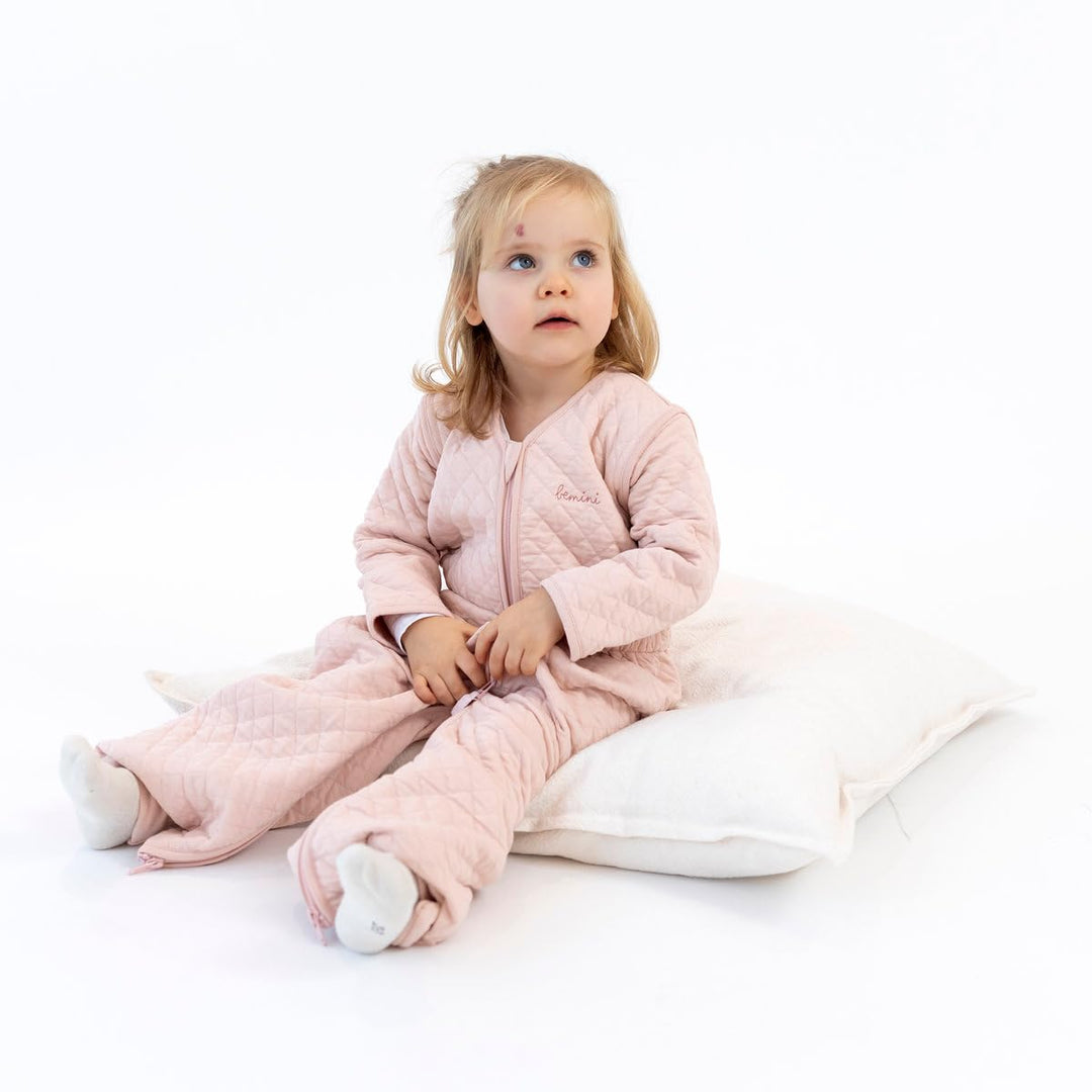 BEMINI Schlafsack 12-24 Monate Pady quilted jersey tog 1.5 Blush, Blush
