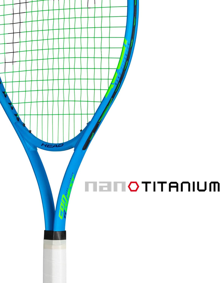 HEAD Ti. Conquest Tennis Racket - Pre-Strung Head Light Balance 27 Inch Racquet blau 4 1/2, blau 4 1