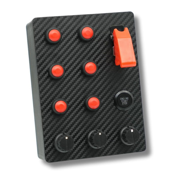 GTM-M2 SimRacing Button Box mit 17 Funktionen – PC-Seitenkonsole für Simracer | LED-Engine-Start & Z