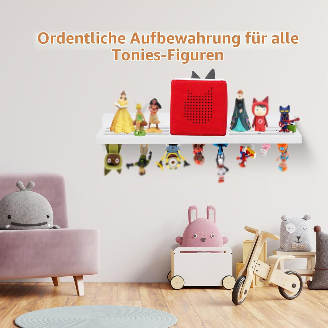 Für Tonies Figuren Regal Magnetisch,für Toniebox Aufbewahrung und Display Regal (für 36 Figuren),Wan