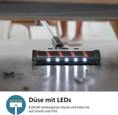 Philips Kabelloser Akku-Staubsauger 3000-Serie - Staubsaugen und Wischen in einem, Digitaler Motor,