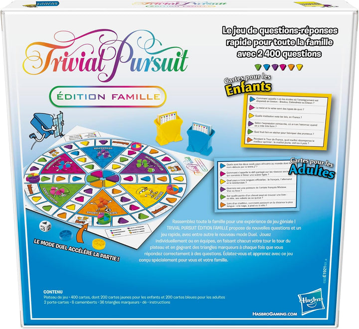 Trivial Pursuit - Gesellschaftsspiel Trivial Pursuit Famille - Denkspiel - Französische Version Fran