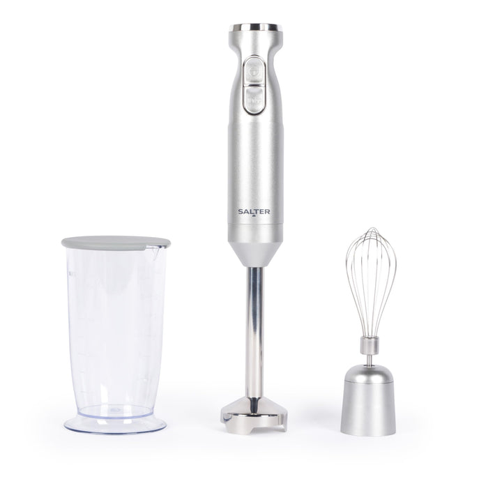 Salter Aspen Blend &amp; Whisk Pro, 2-in-1 Stabmixer, Handrührgerät mit Zerkleinerer, Edelstahlklinge, v