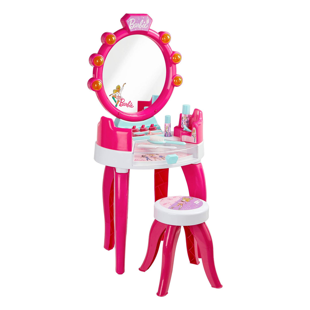 Klein Theo 5328 Barbie Schönheitsstudio mit Licht- und Soundfunktion | Schwenkbare Ablageflächen und