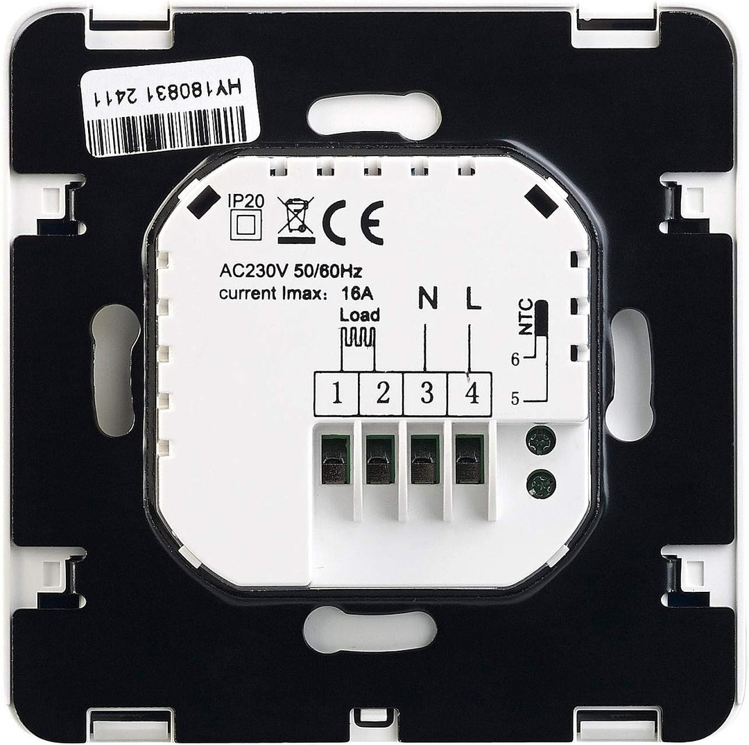 revolt Heizungsthermostat Wand: Wand-Thermostat für Fussbodenheizung, LCD, Touch-Tasten, programmier