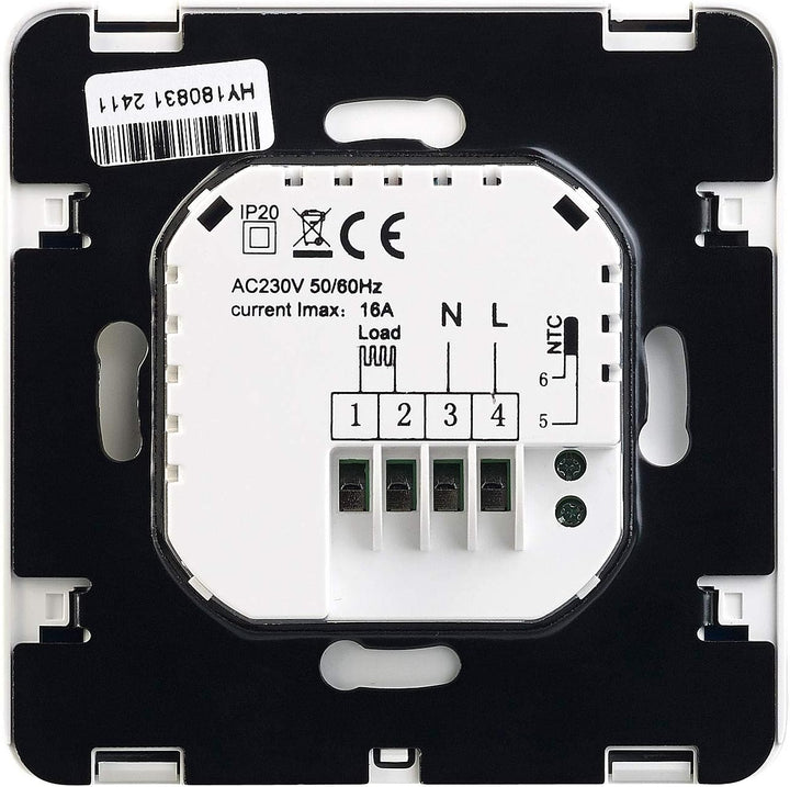 revolt Heizungsthermostat Wand: Wand-Thermostat für Fussbodenheizung, LCD, Touch-Tasten, programmier