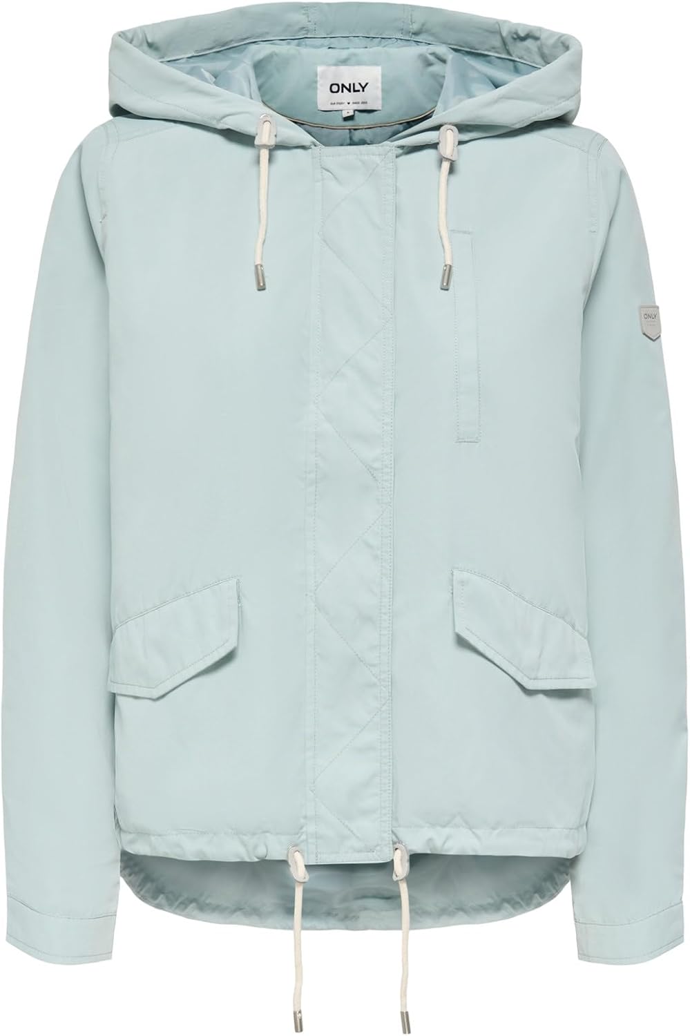 ONLY Damen Onlskylar Hood Spring Jacket Cc OTW Jacke, XL Gray Mist