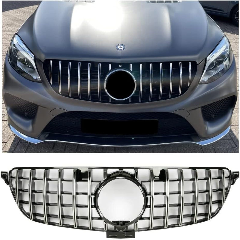 GCP Grill Sport Kühlergrill passt für Mercedes W166 GLE AB 2015 PANAMERICANA AMG GT DESIGN