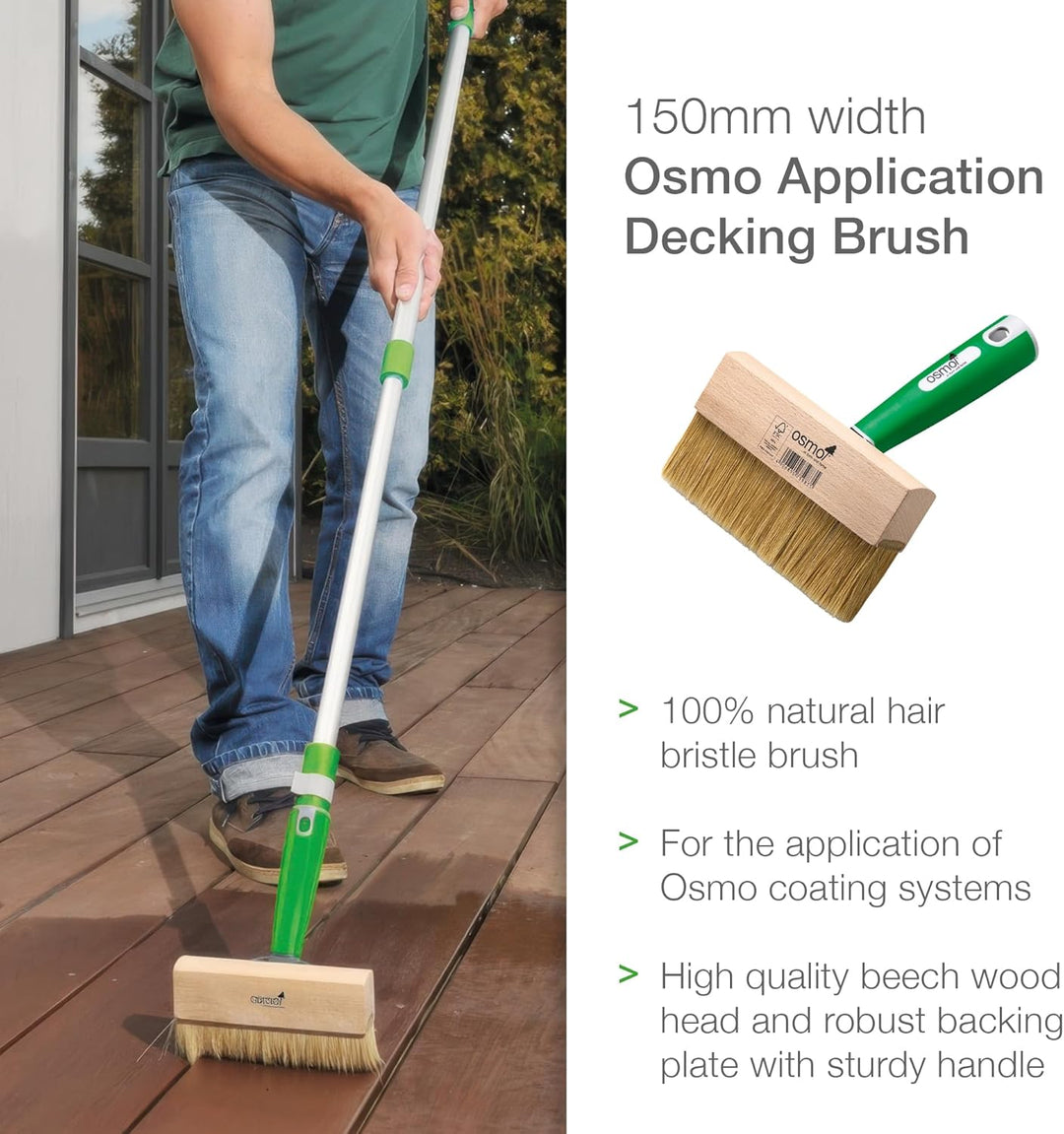 Osmo Terrassenstreichbürste mit Handgriff (150 mm) - 14000300