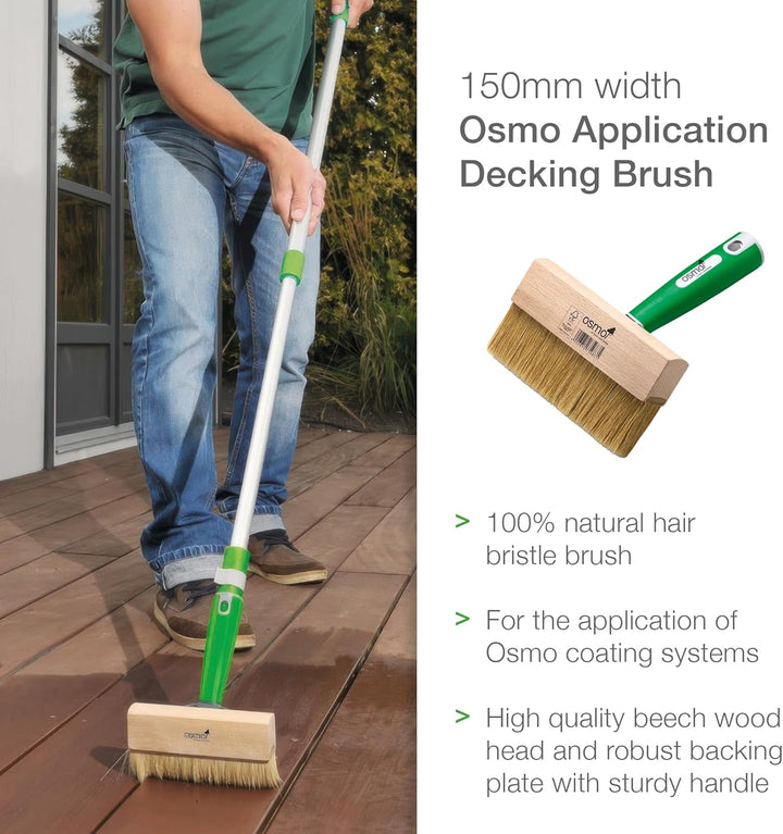 Osmo Terrassenstreichbürste mit Handgriff (150 mm) - 14000300