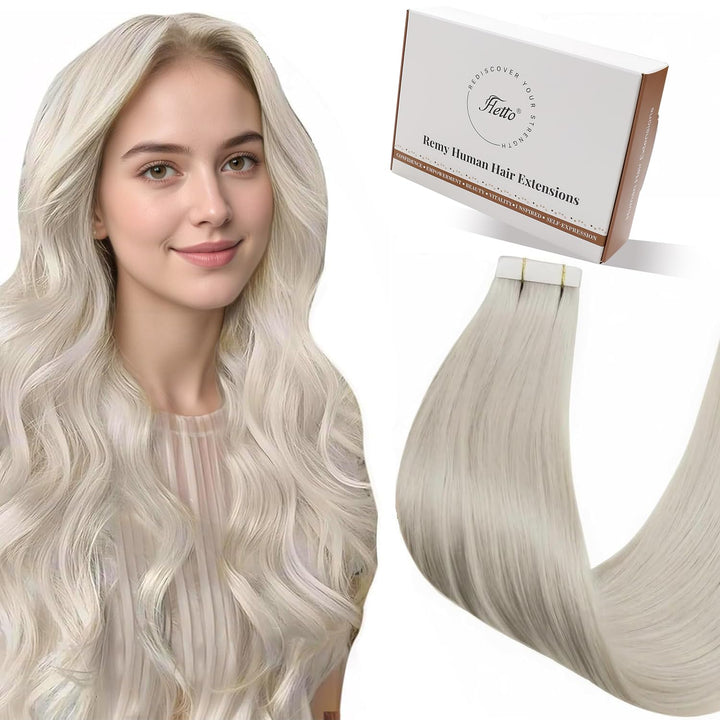 Hetto Remy Tape in Echthaar Extensions Blond Tape in Extensions Echthaar Naturlich Haarverlangerung