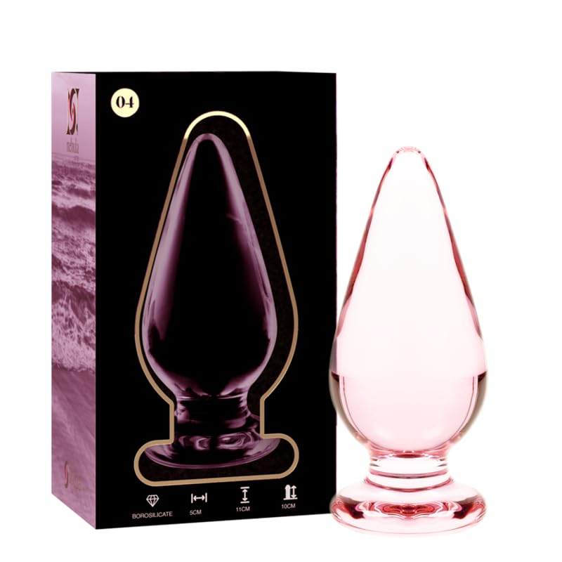 Model 4 ANAL Plug Borosilicate Glass 11 X 5 cm PINK