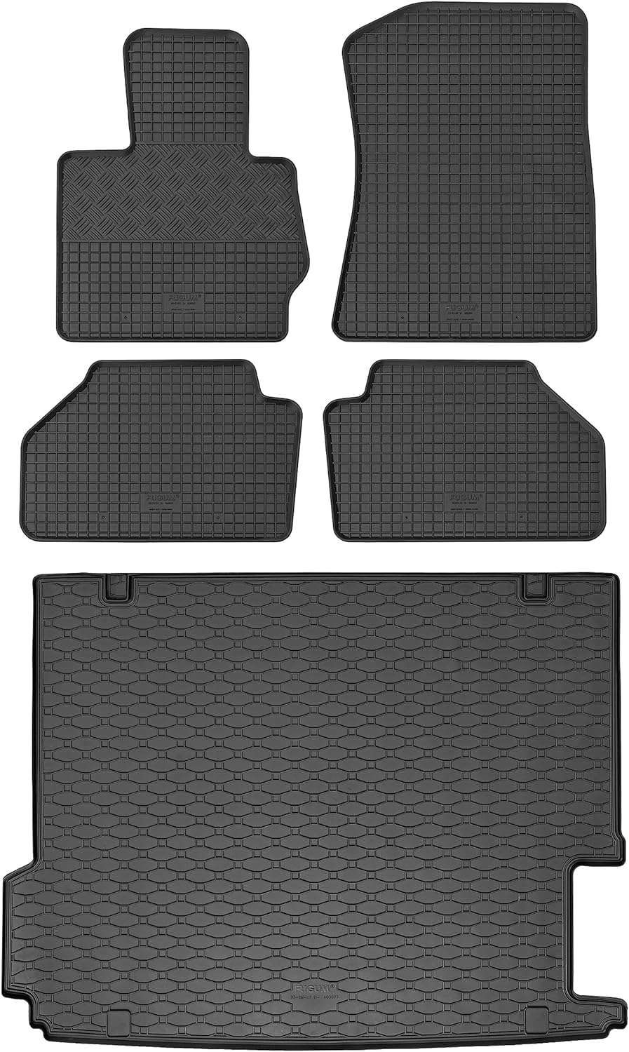 Passgenaue Kofferraumwanne und Gummifussmatten geeignet für BMW X3 F25 Bj.2011-2019
