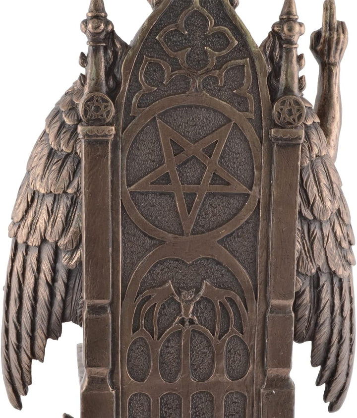 VOGLER Joh. Vogler GmbH Baphomet Gottheit auf Thron - bronziert by Veronese