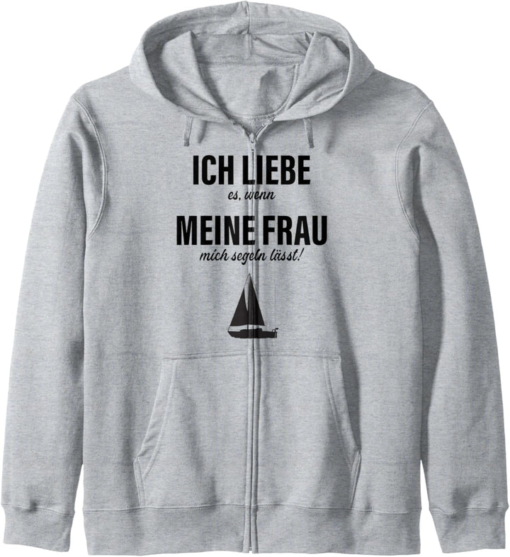 Segeln Geschenk Grafik Segler Geschenkidee Segelmboot Kapitä Kapuzenjacke