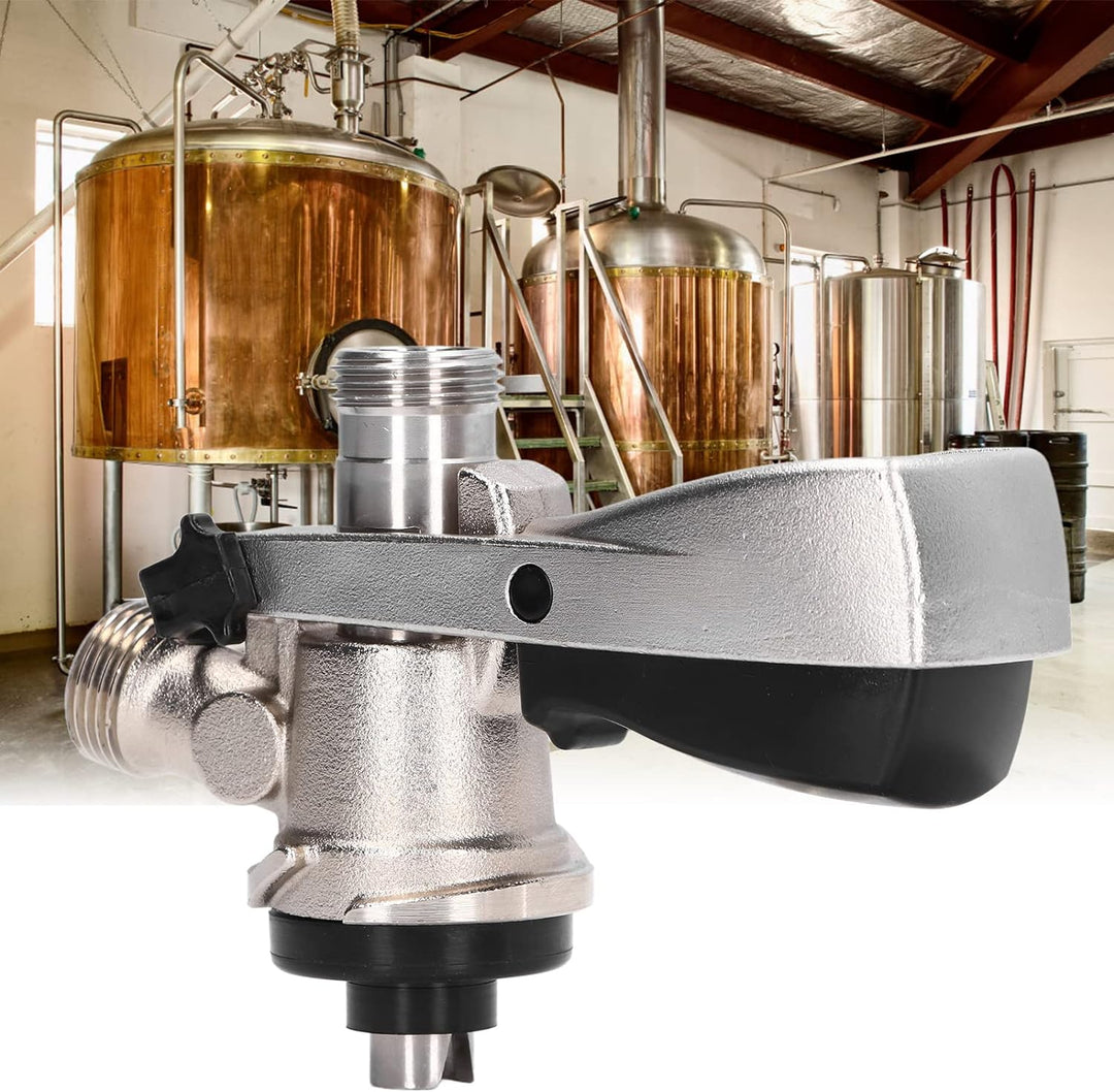 DEWIN G5/8 Bierfass Kupplung, S-Typ Bierfass Kupplung Edelstahl Bierfass Verteilerhahn Brauzubehör K