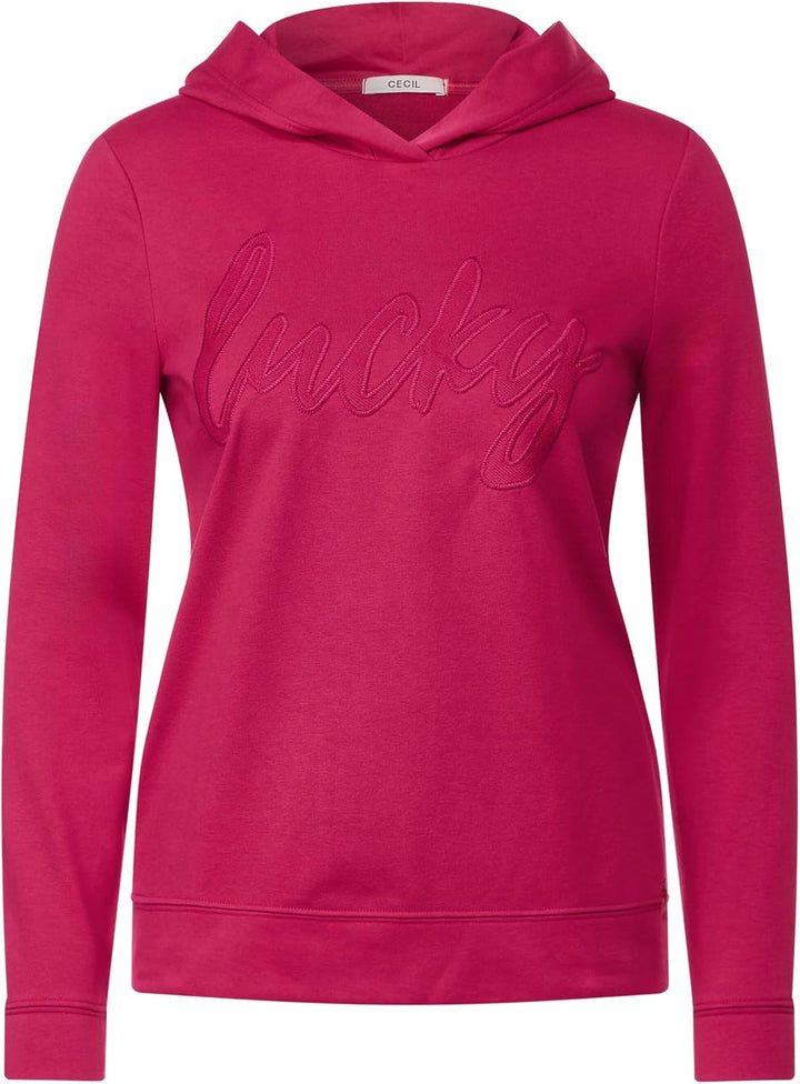 Cecil Damen Langarmshirt Hoodie, Cosy Coral