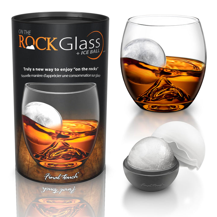 GHI on The Rock, Glas und Eiskugel Set