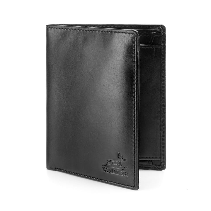 Fa.Volmer ® Leder Geldbörse Herren mit RFID-Schutz im XL-Format - Platz für Fahrzeugscheine - 11 Fäc