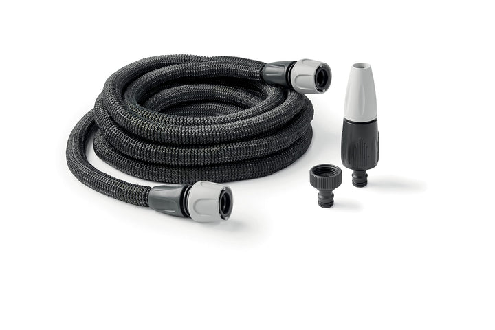 G.F. SRL, Aquapop Grey Easy 20, 20 Meter selbstverlängernder Gewebeschlauch, Made IN Italy, mit Mini