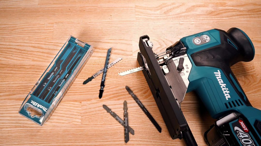 Makita B-44410 Stichsägeblatt-Set A 10-teilig mit Aufbewahrungsbox, ideal für Schnitte in Holz, Meta