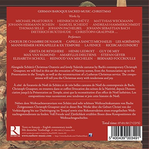 Geistliche Barockmusik in Deutschland Weihnachten, Audio-CD
