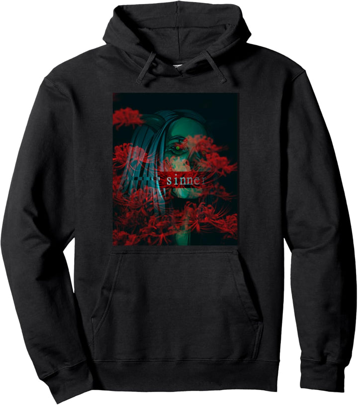 Okkult Grunge Blume Aesthetic Gothic Goth Sinner Pullover Hoodie