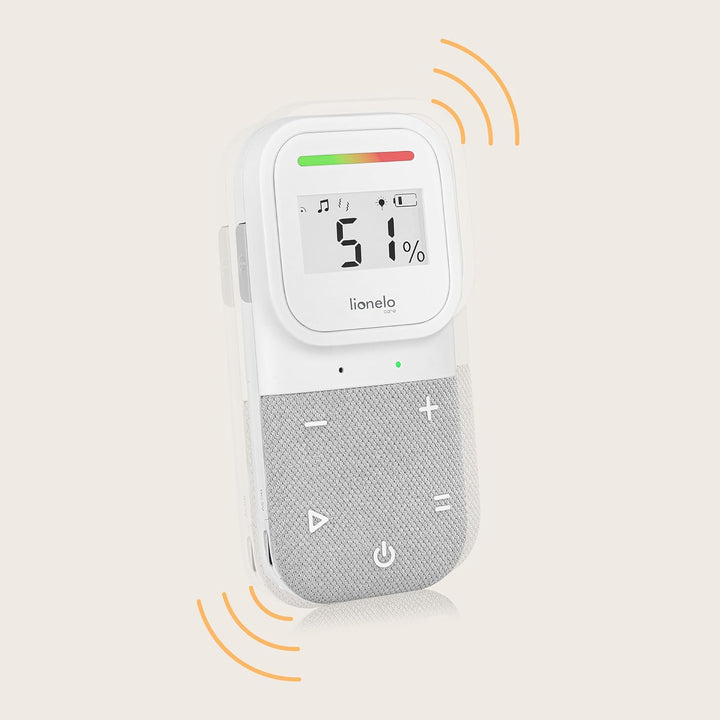 Lionelo Babyline 2.3 Audio-Babyphone mit Nachtlicht, Reichweite bis zu 400 m, LCD-Display, Gegenspre