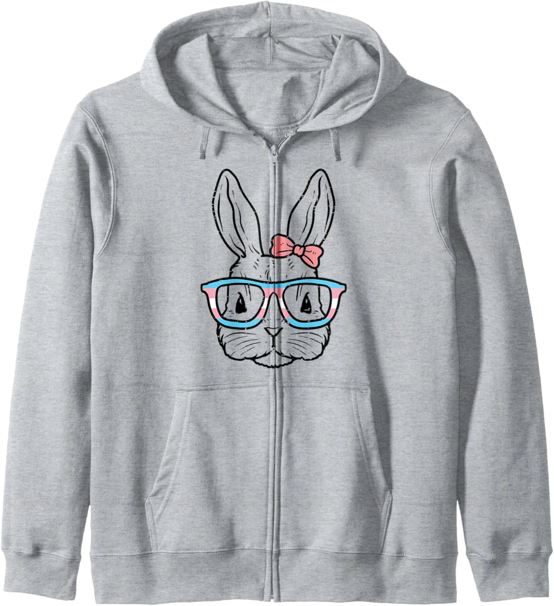 Bunny Rabbit Glasses LGBT Transsexual Transgender Tran Pride Kapuzenjacke