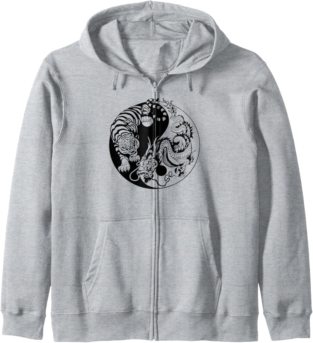 Yin Yang Tiger Drache Kapuzenjacke