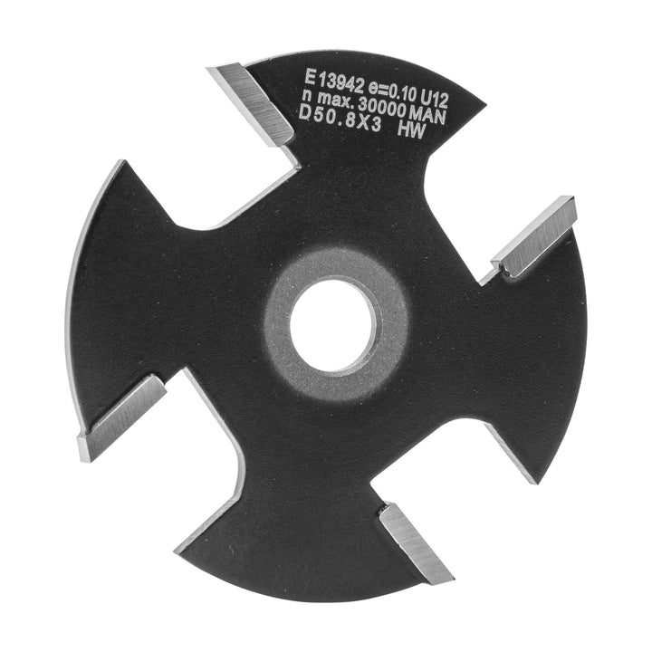 ENT 13942 Scheibennutfräser HW, Schaft (S) 8 mm, Durchmesser (D) 50,8 mm, NL 3 mm, Z4 D=50,8 / NL=3,