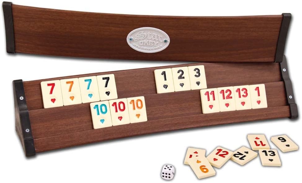 Star 1010631, Rummy curved, Romme, Okey Set oval, aus Kunststoff